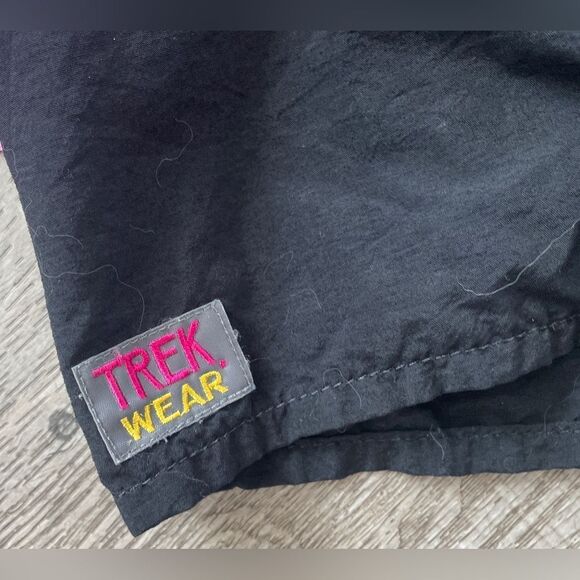 Retro Trek Wear USA Union Made Athletic Lined Shorts size Small in Pink & Black - Picture 7 of 15